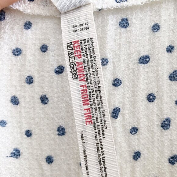 FREE PEOPLE Makin Waves Polka Dot Bodysuit Size Small - Picture 9 of 11